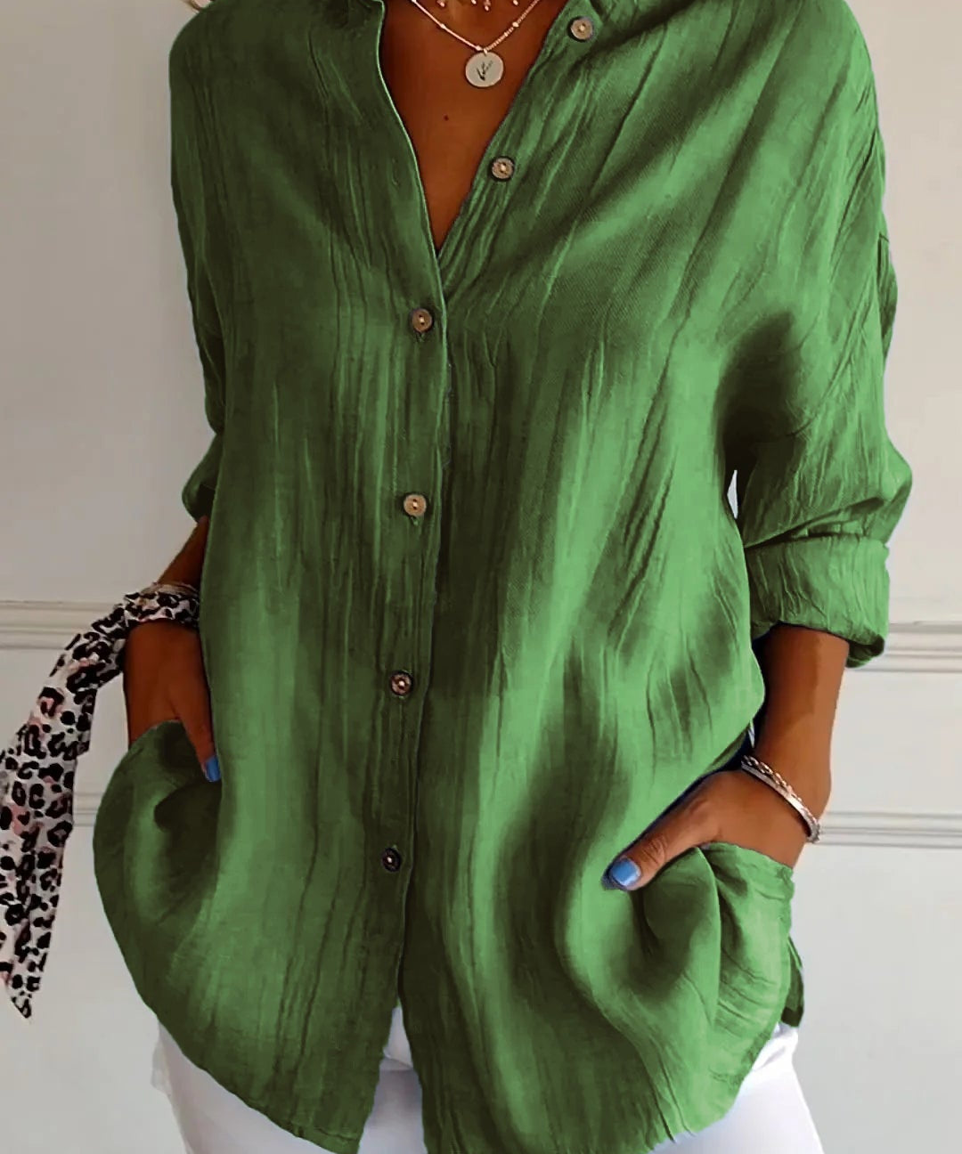 Mia blouse dames | Elegante lichtgewicht blouse | Luxe damesblouse met perfecte pasvorm