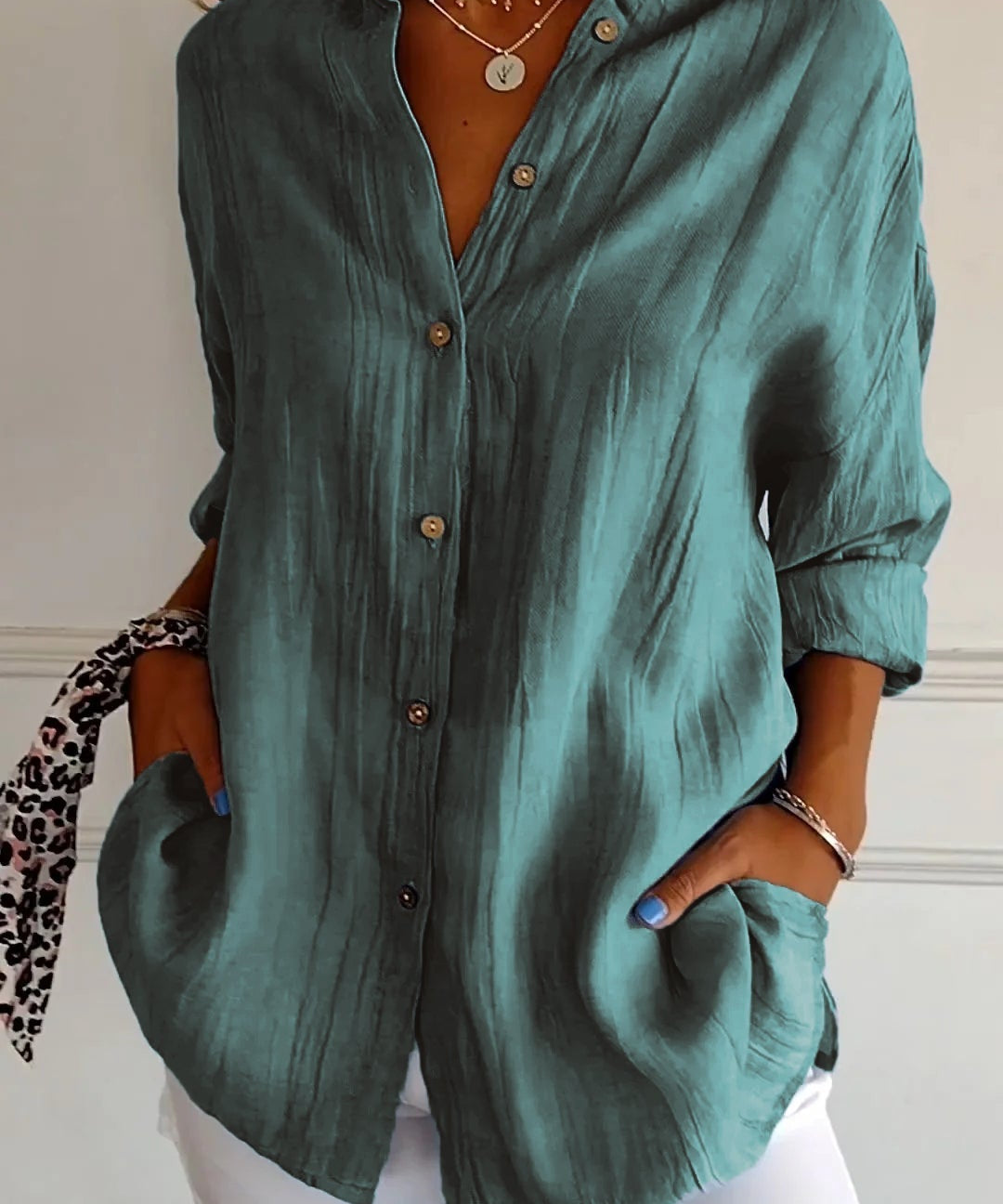 Mia blouse dames | Elegante lichtgewicht blouse | Luxe damesblouse met perfecte pasvorm