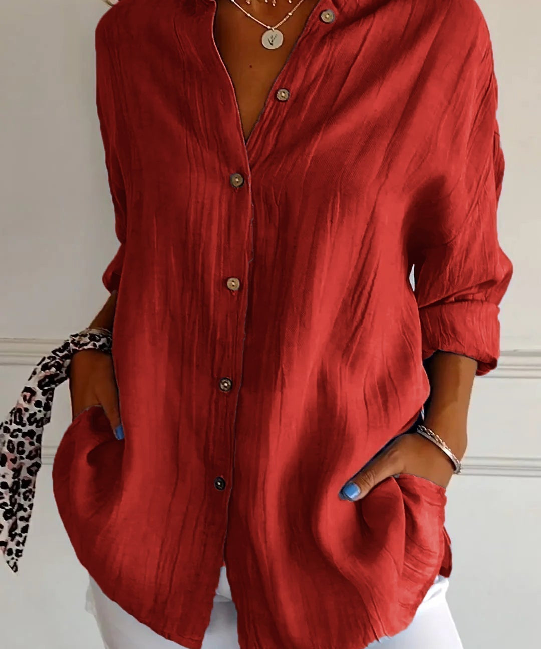 Mia blouse dames | Elegante lichtgewicht blouse | Luxe damesblouse met perfecte pasvorm