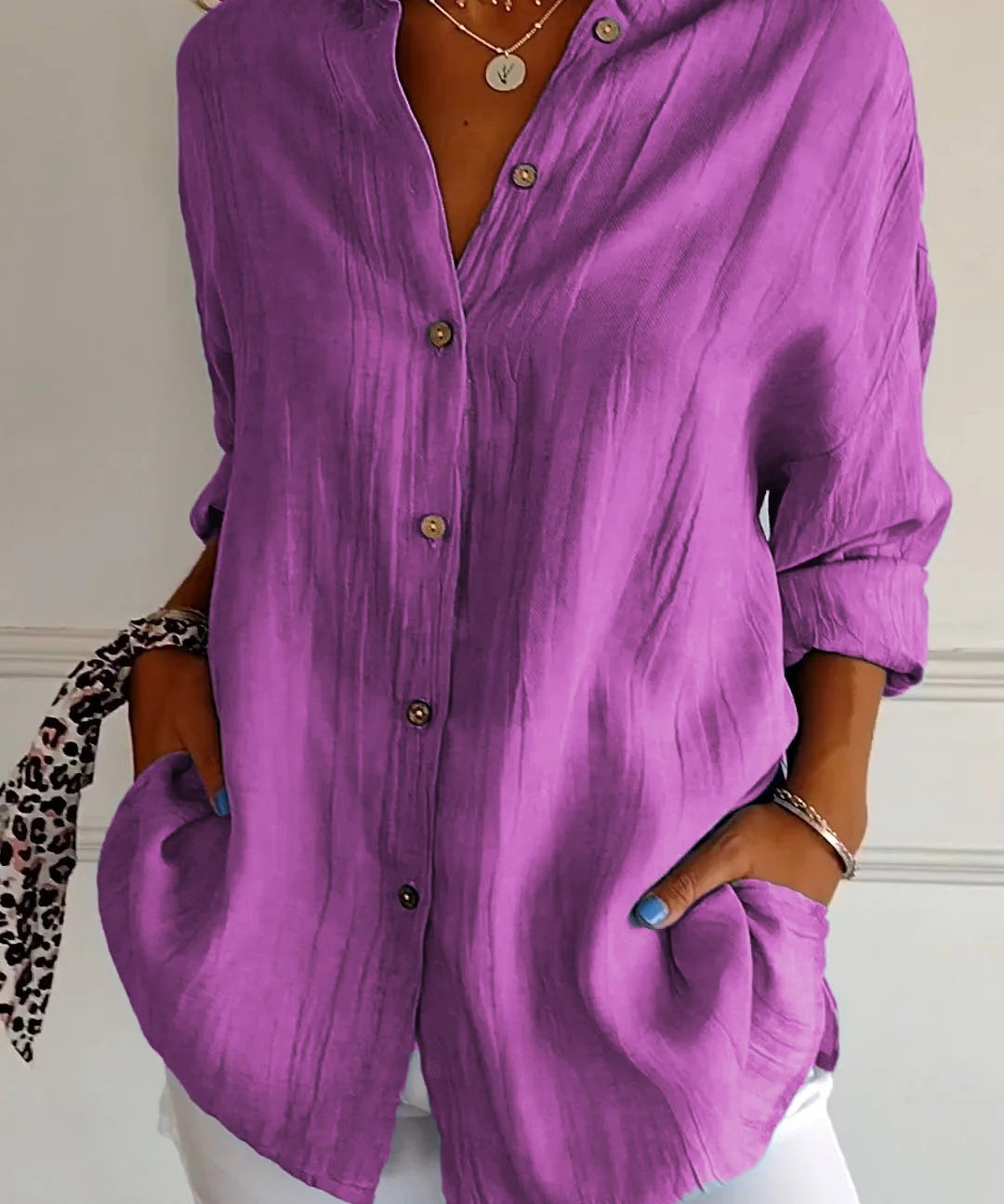 Mia blouse dames | Elegante lichtgewicht blouse | Luxe damesblouse met perfecte pasvorm