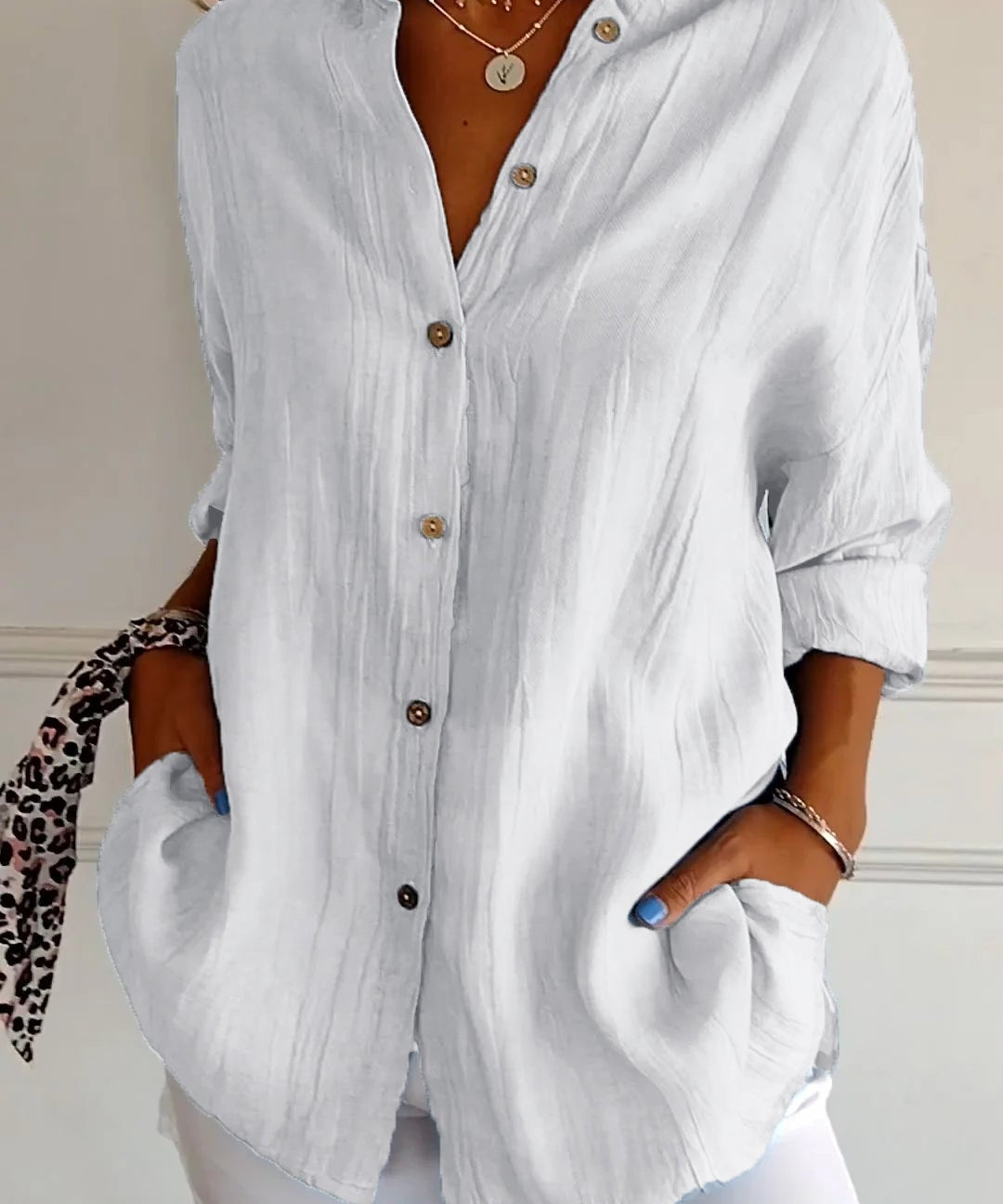 Mia blouse dames | Elegante lichtgewicht blouse | Luxe damesblouse met perfecte pasvorm