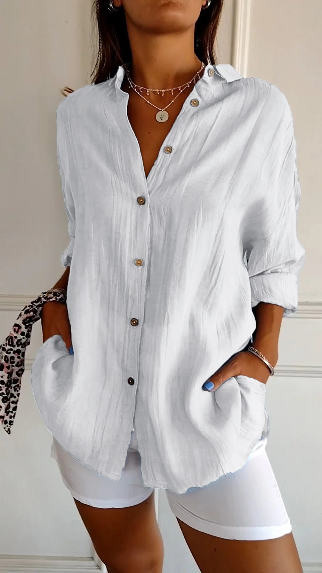 Mia blouse dames | Elegante lichtgewicht blouse | Luxe damesblouse met perfecte pasvorm
