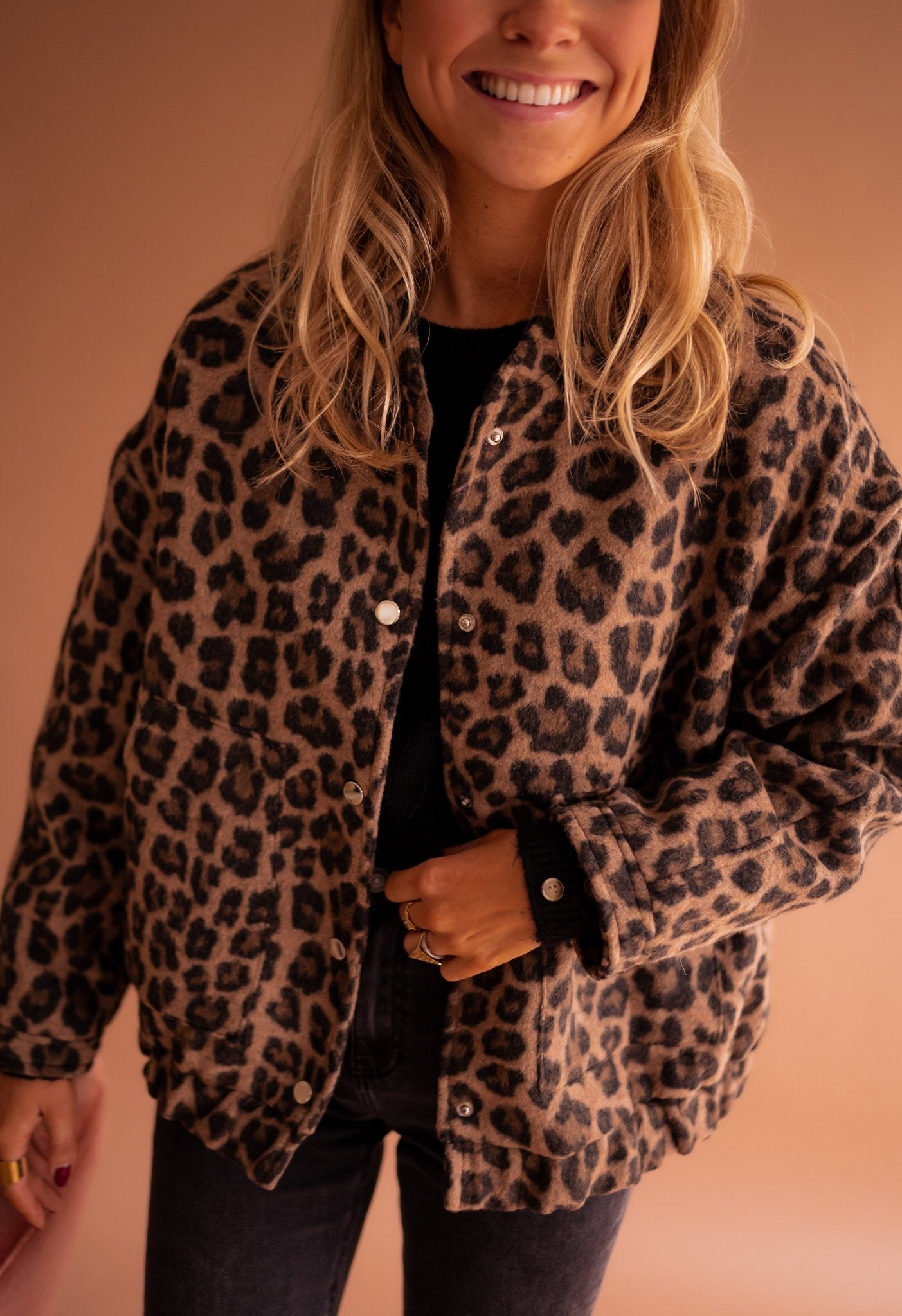 Animalprint Jasje Dames – Trendy Statement Jas met Zachte Warme Voering