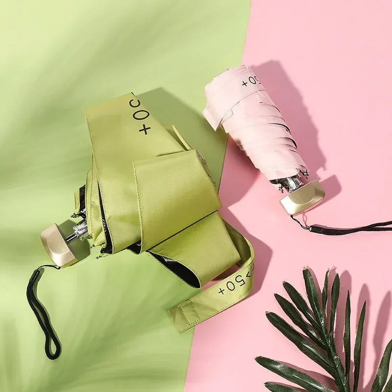 Mini opvouwbare paraplu dames/heren – UV-bescherming & waterafstotend