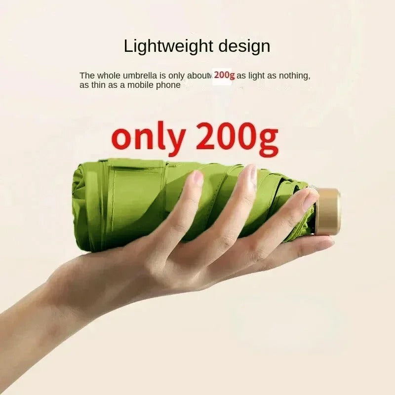 Mini opvouwbare paraplu dames/heren – UV-bescherming & waterafstotend