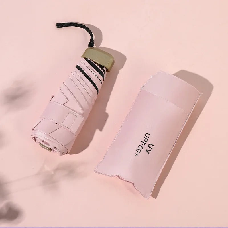 Mini opvouwbare paraplu dames/heren – UV-bescherming & waterafstotend