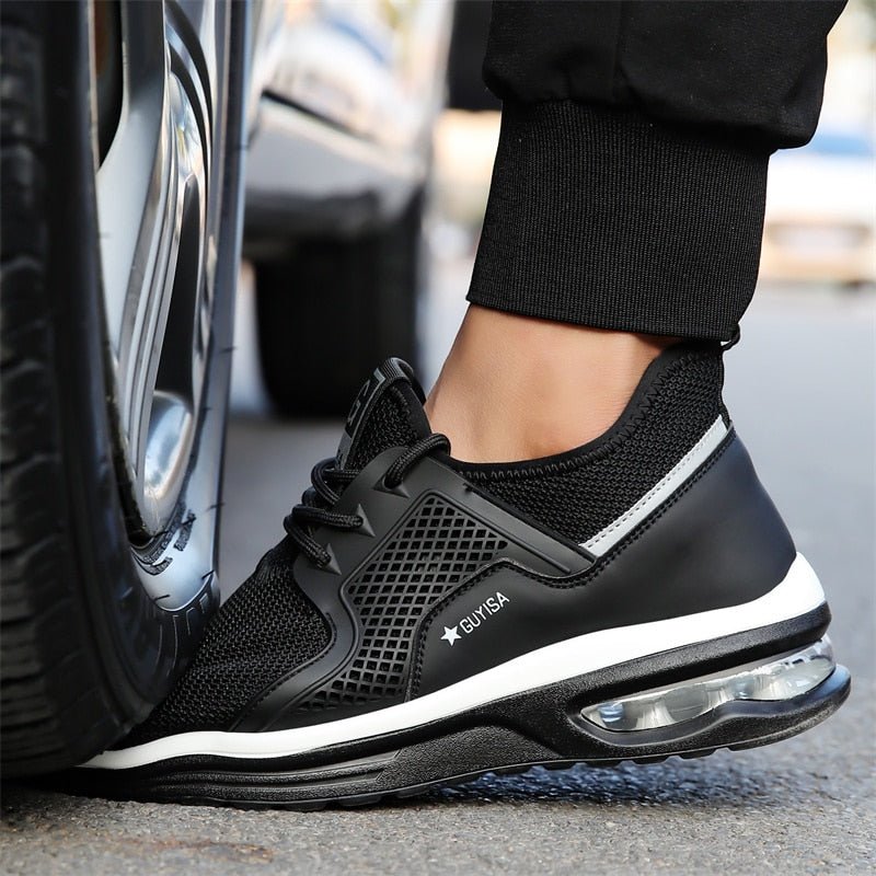 Dames werkschoenen met stalen neus – orthopedische sneakers met antislipzool