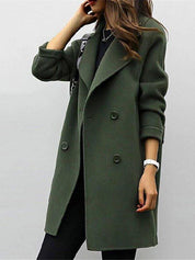 Tijdloze dames trenchcoat – double breasted jas met klassieke tailleband