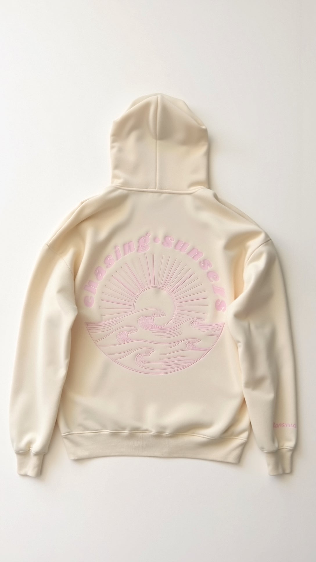 Abigail hoodie dames – geborduurde trui met capuchon en tropisch design