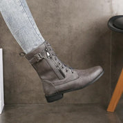 Orthopedische leren enkellaarzen dames – elegante en comfortabele laarzen met steun