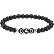 Pip armband – zwarte letterkralen, persoonlijk & Moederdag cadeau