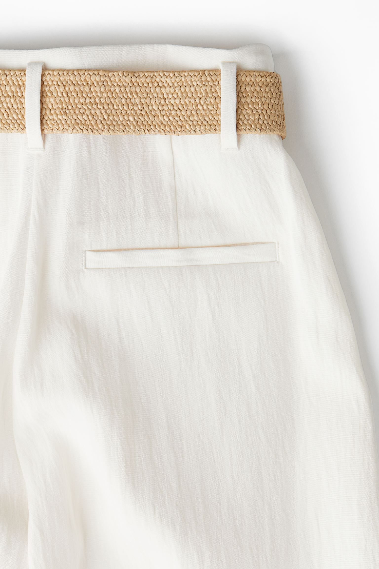 Oversized Broek Dames – Hoge Taille Broek met Gevlochten Riem | Sara