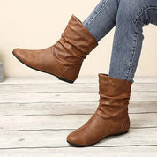 Shira leren laarzen dames – stijlvolle en comfortabele leren boots met stevige zool