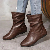 Shira leren laarzen dames – stijlvolle en comfortabele leren boots met stevige zool
