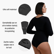 Snatching Shapewear Longsleeve Bodysuit – Comfortabel & Naadloos Corrigerend Ondergoed