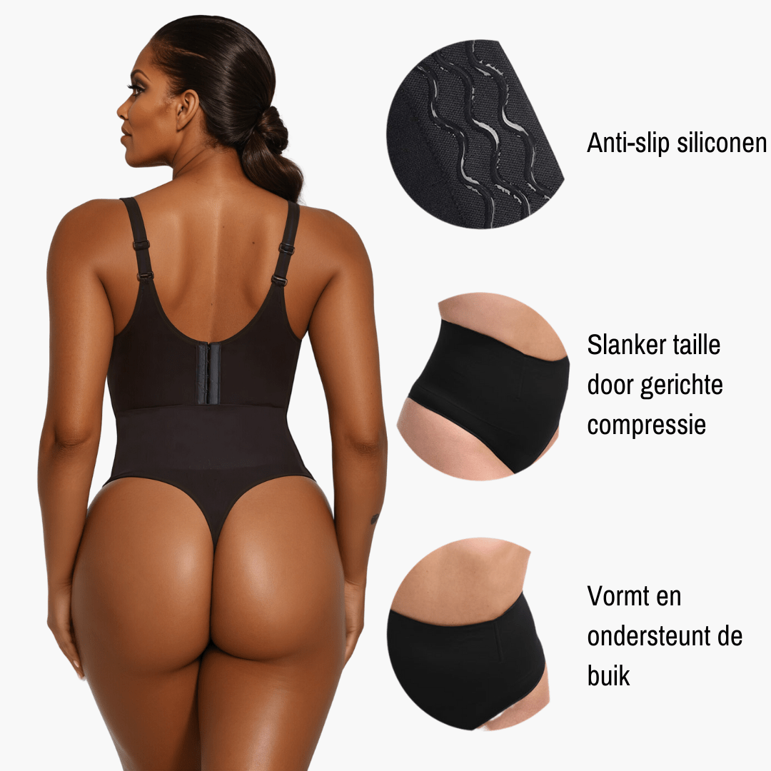 Corrigerende High Waist String | Naadloze Shapewear voor een Glad Silhouet