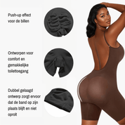 Full Body Sculpt Bodysuit Met Lage Rug – Naadloze Shaping & Perfecte Pasvorm
