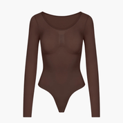 Snatching Shapewear Longsleeve Bodysuit String – Naadloze Corrigerende Body voor een Gladde Look