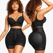 Hoog Getailleerde Bodyshaper Short – Verstelbare Compressie & Naadloze Shaping