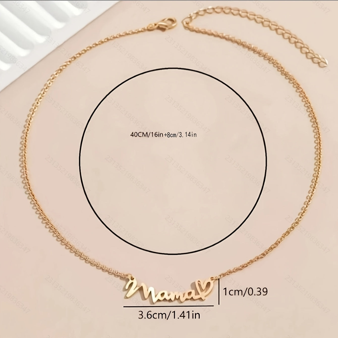 Sophie mama-hart hanger halsketting – elegant cadeau voor Moederdag