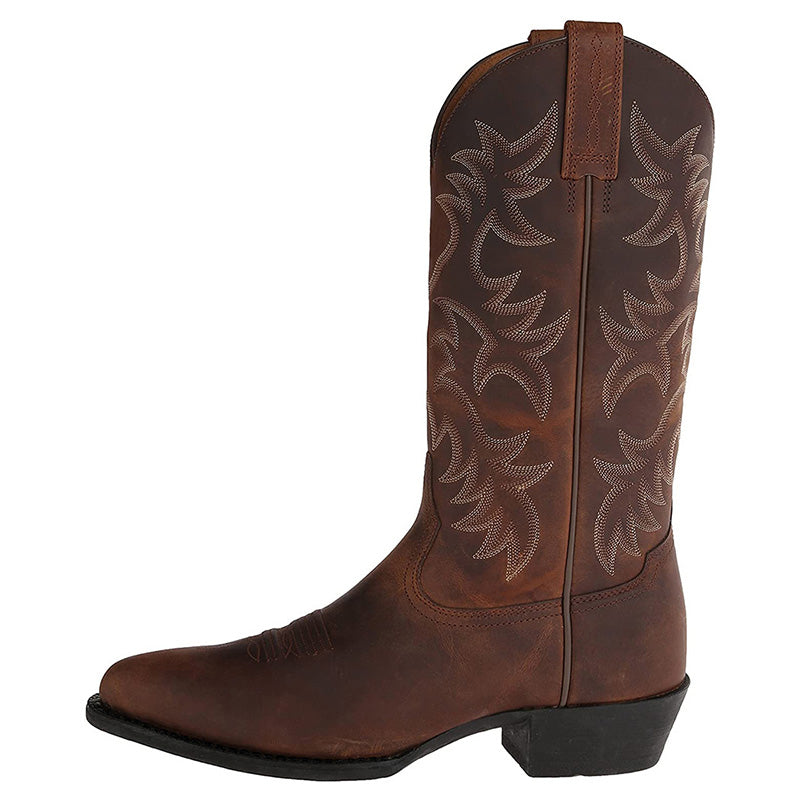 Cowboylaarzen Dames – Leren Halflange Western Boots met Comfortabele Pasvorm | Romeo Model