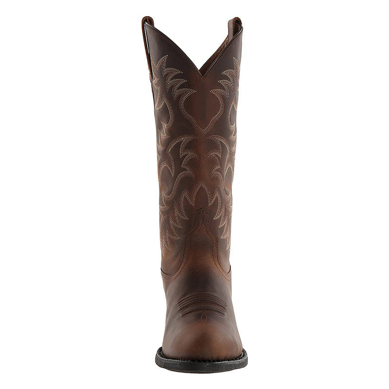 Cowboylaarzen Dames – Leren Halflange Western Boots met Comfortabele Pasvorm | Romeo Model