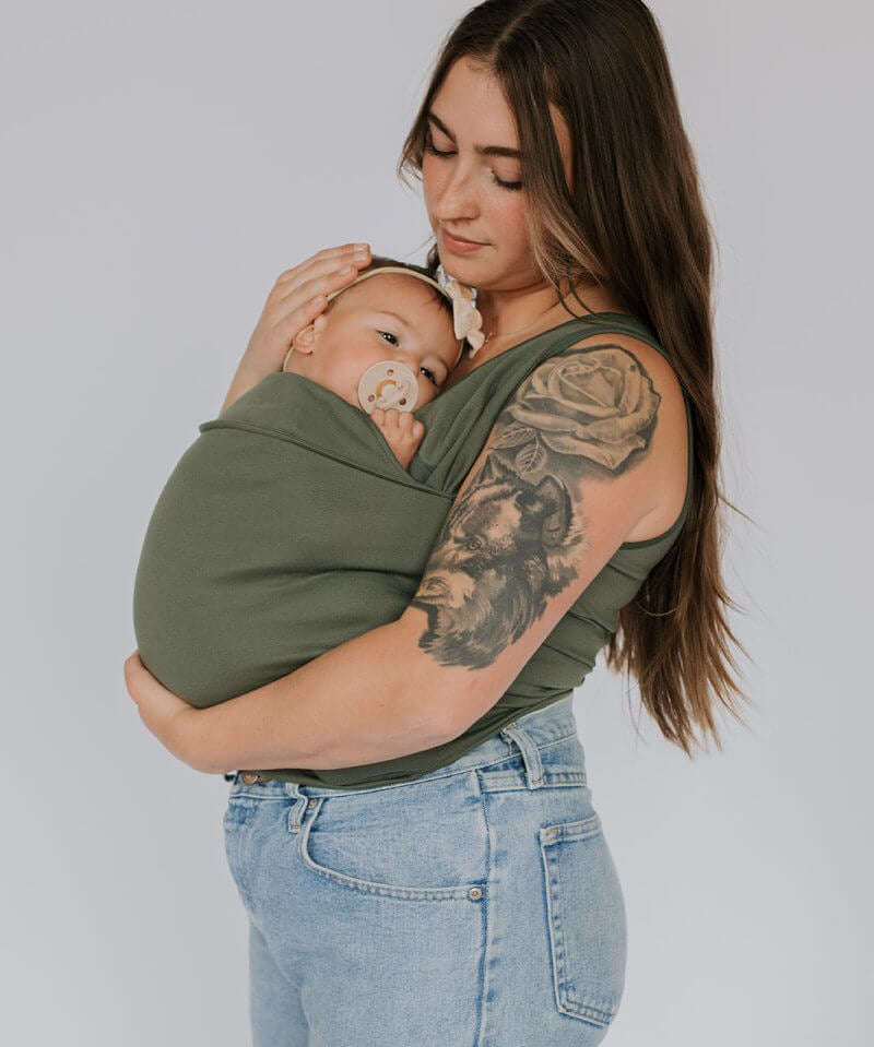 SnuggleEase – baby draagshirt voor ouders – comfortabel T-shirt met ingebouwd draagvak