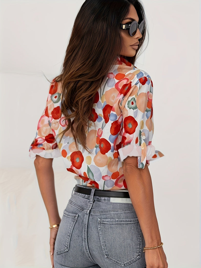 Marisol Bloemen Blouse – Stijlvolle Damesblouse met Vrouwelijke Pasvorm