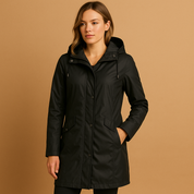 Transparante Regenjas Dames met Capuchon – Lichtgewicht, Waterafstotende Jas | Evelien