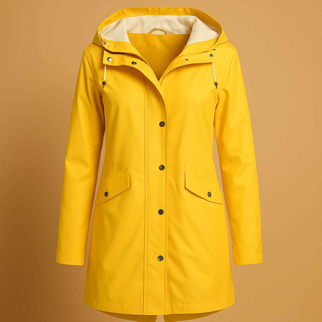 Transparante Regenjas Dames met Capuchon – Lichtgewicht, Waterafstotende Jas | Evelien