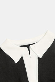 Gebreide Polo Top Dames – Zomerse Tanktop met Contrasterende Rand | Velicia